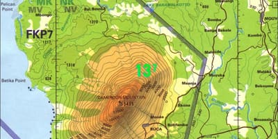 Mountains Կամերուն քարտեզի վրա