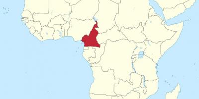 Քարտեզ Կամերունի Արեւմտյան Աֆրիկայում
